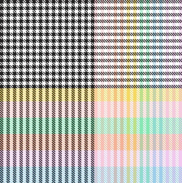 Gökkuşağı Pastel Ekoseli Moda tekstil ve grafikleri için kusursuz desen