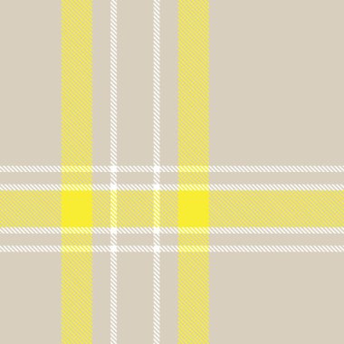 Moda tekstil ve grafikleri için uygun sarı asimetrik ekose desenli kusursuz desen