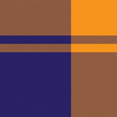 Moda tekstil ve grafikleri için uygun turuncu asimetrik ekose desenli kusursuz desen