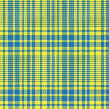 Moda tekstil ve grafikleri için uygun sarı asimetrik ekose desenli kusursuz desen