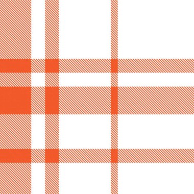 Moda tekstil ve grafikleri için uygun turuncu asimetrik ekose desenli kusursuz desen