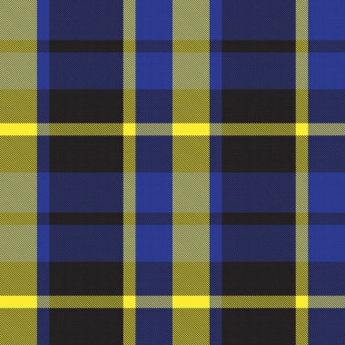 Moda tekstil ve grafikleri için uygun sarı asimetrik ekose desenli kusursuz desen