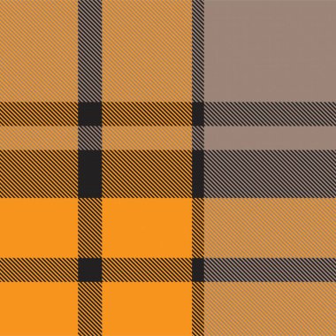 Moda tekstil ve grafikleri için uygun turuncu asimetrik ekose desenli kusursuz desen