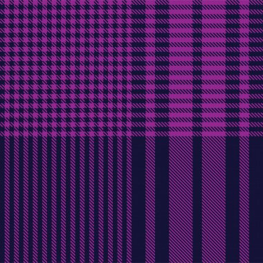 Mor Asimetrik Ekose desenli, moda tekstil ve grafikleri için uygun.
