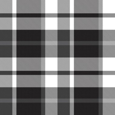 Moda tekstil ve grafikleri için uygun siyah ve beyaz asimetrik desenli