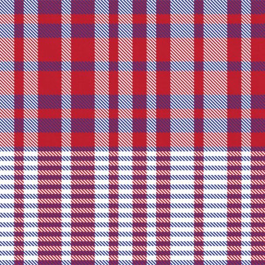 Moda tekstil ve grafikleri için uygun kırmızı asimetrik ekoseli desensiz desen