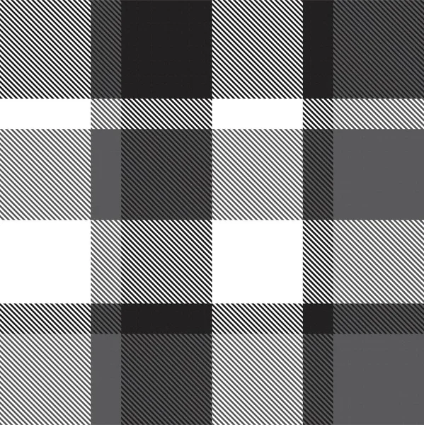 Black White Asymtric Plaid 텍스처없는 직물과 그래픽에 — 스톡 벡터