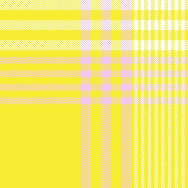 Amarelo Assimétrico Xadrez Texturizado Padrão Sem Costura Adequado Para Têxteis — Vetor de Stock