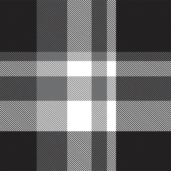 Zwart Wit Asymmetrisch Plaid Textuur Naadloos Patroon Geschikt Voor Mode — Stockvector