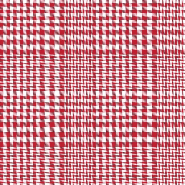 Red Asymmetric Plaid Texturierte Nahtlose Muster Geeignet Für Modetextilien Und — Stockvektor