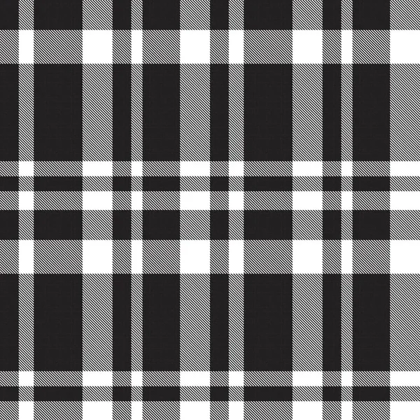 Black White Asymtric Plaid 텍스처없는 직물과 그래픽에 — 스톡 벡터