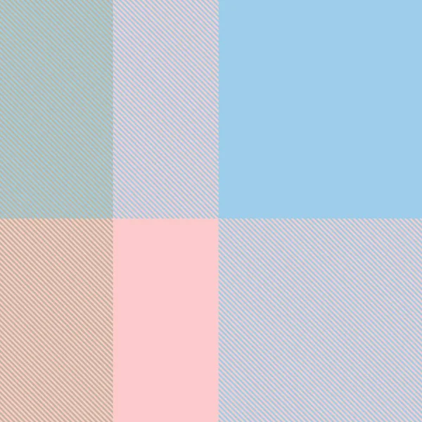 Pastel Asymétrique Plaid Motif Sans Couture Texturé Adapté Aux Textiles — Image vectorielle