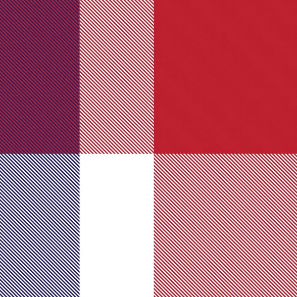 红色非对称格子结构无缝图案 适用于时尚纺织品和图形 — 图库矢量图片