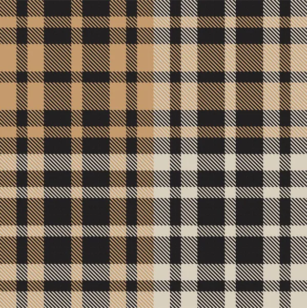 Brown Asymmetric Plaid Texturierte Nahtlose Muster Geeignet Für Modetextilien Und — Stockvektor