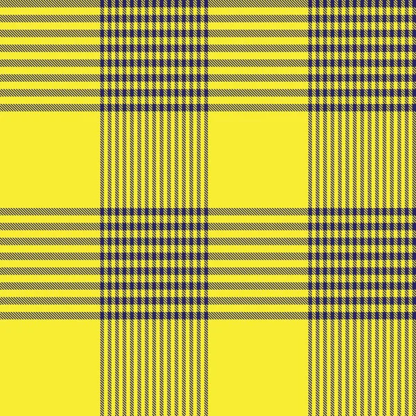 黄色非对称格子结构无缝图案 适用于时尚纺织品和图形 — 图库矢量图片