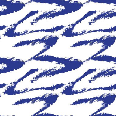 Moda baskıları, ev eşyaları, grafikler, arka planlar için mavi fırça desenli kürk deseni tasarımı