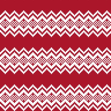 Moda tekstil, örgü ve grafikleri için kırmızı Noel panayırı desenli arka plan