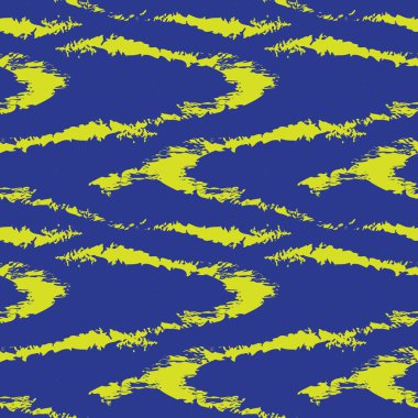 Moda baskıları, ev eşyaları, grafikler, arka planlar için mavi fırça desenli kürk deseni tasarımı