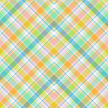 Gökkuşağı Pastel Sembol Ekoseli Moda tekstil ve grafikleri için uygun desensiz desen tasarımı