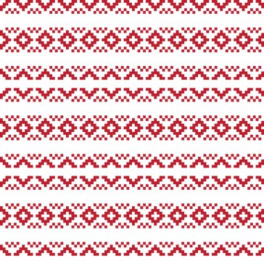 Moda tekstil, örgü ve grafikleri için kırmızı Noel panayırı desenli arka plan