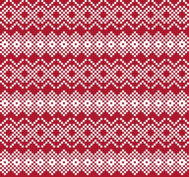 Moda tekstil, örgü ve grafikleri için kırmızı Noel panayırı desenli arka plan