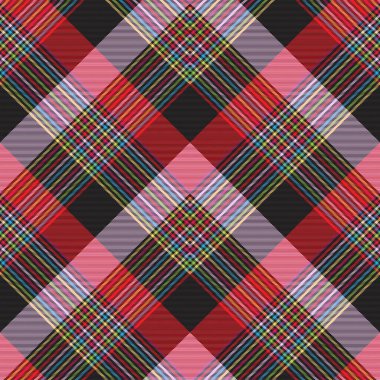 Gökkuşağı Sembol Ekoseli Tartan. Moda tekstil ve grafikleri için uygun desensiz desen tasarımı.