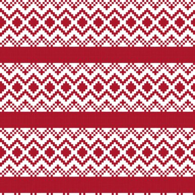 Moda tekstil, örgü ve grafikleri için kırmızı Noel panayırı desenli arka plan