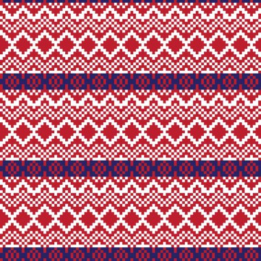 Moda tekstil, örgü ve grafikleri için kırmızı Noel panayırı desenli arka plan