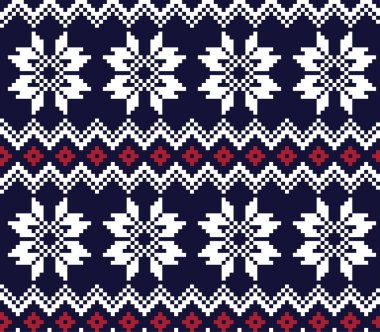 Moda tekstil, örgü ve grafikleri için kırmızı Noel panayırı desenli arka plan