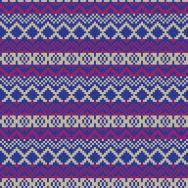 Moda tekstil, örgü ve grafikleri için mor Noel panayır desenli arka plan