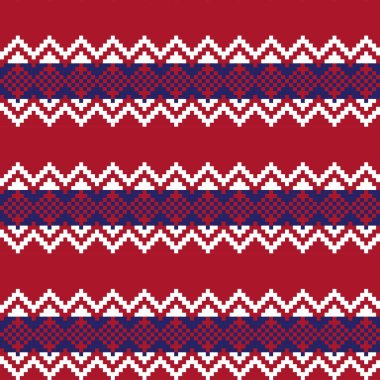 Moda tekstil, örgü ve grafikleri için kırmızı Noel panayırı desenli arka plan