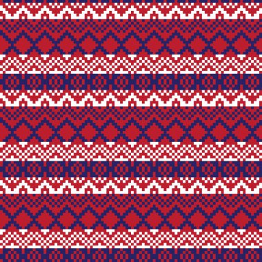 Moda tekstil, örgü ve grafikleri için kırmızı Noel panayırı desenli arka plan