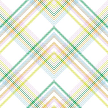 Gökkuşağı Pastel Sembol Ekoseli Moda tekstil ve grafikleri için uygun desensiz desen tasarımı