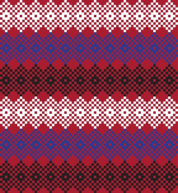 Moda tekstil, örgü ve grafikleri için kırmızı Noel panayırı desenli arka plan