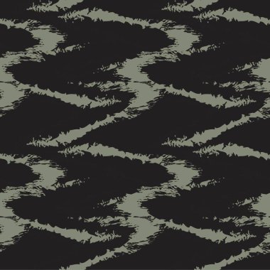 Moda baskıları, ev eşyaları, grafikler, arka planlar için yeşil fırça desenli kürk deseni tasarımı