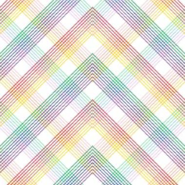 Gökkuşağı Pastel Sembol Ekoseli Moda tekstil ve grafikleri için uygun desensiz desen tasarımı