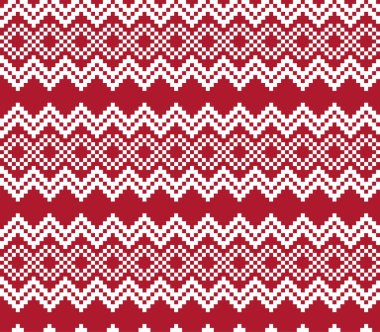 Moda tekstil, örgü ve grafikleri için kırmızı Noel panayırı desenli arka plan