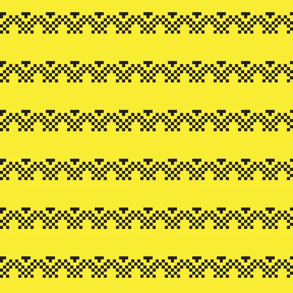 Желтый Фон Рождественской Ярмарки Модных Текстиля Трикотажа Графики — стоковый вектор
