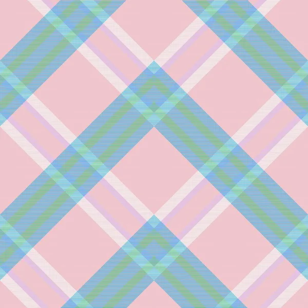 Rainbow Pastel Chevron Plaid Tartan Textured Seamless Pattern Design Suitable — Stock Vector