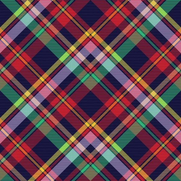 Rainbow Chevron Plaid Tartan Texturé Design Sans Couture Adapté Aux — Image vectorielle