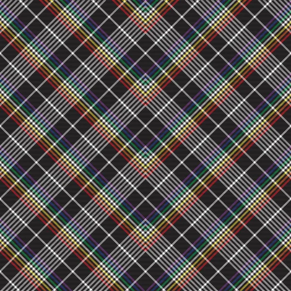 Rainbow Chevron Plaid Tartan Strutturato Design Senza Cuciture Adatto Tessuti — Vettoriale Stock