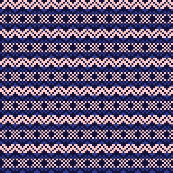 ファッションテキスタイル ニットウェア グラフィックのためのパステルクリスマスフェア島のパターンの背景 — ストックベクタ