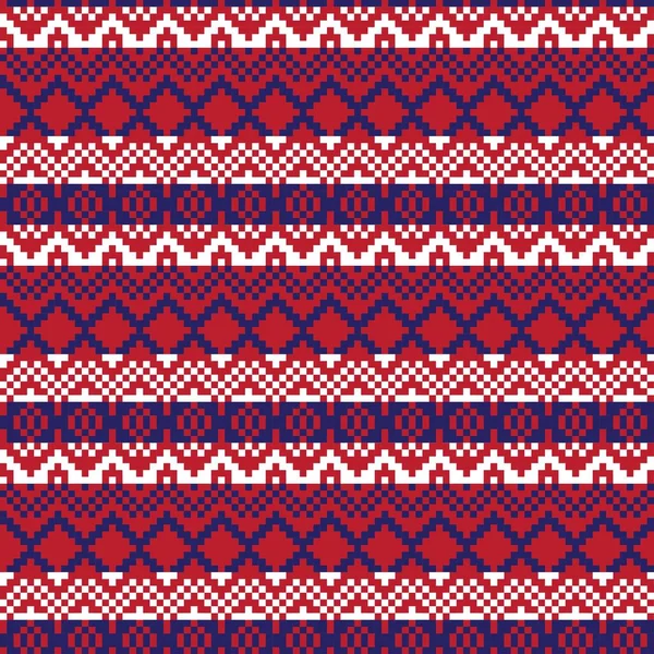 Fondo Patrón Isla Feria Navidad Roja Para Textiles Moda Prendas — Vector de stock