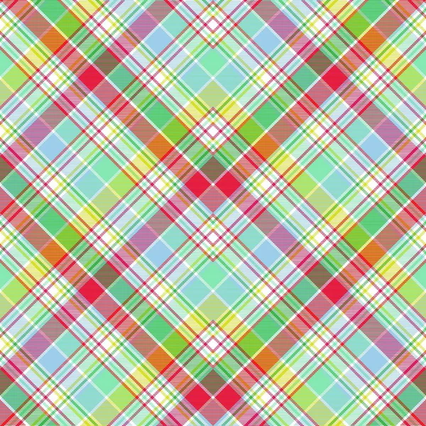 Rainbow Pastel Chevron Plaid Tartan Texturé Design Sans Couture Adapté — Image vectorielle