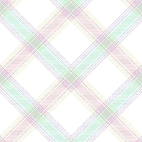 Rainbow Pastel Chevron Plaid Tartan Textured Seamless Pattern Design Suitable — Stock Vector