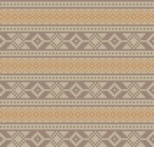 Brown Fond Motif Île Noël Équitable Pour Les Textiles Mode — Image vectorielle