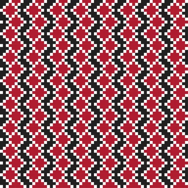 Argyle Rojo Fondo Patrón Sin Costura Forma Diamante Adecuado Para — Vector de stock