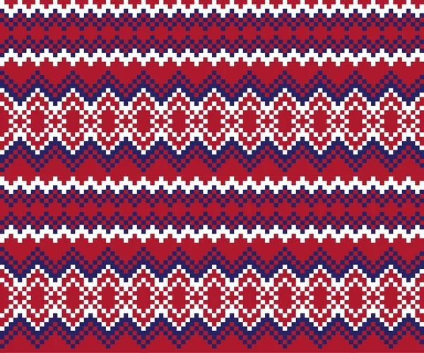 Rouge Fond Motif Île Noël Équitable Pour Les Textiles Mode — Image vectorielle