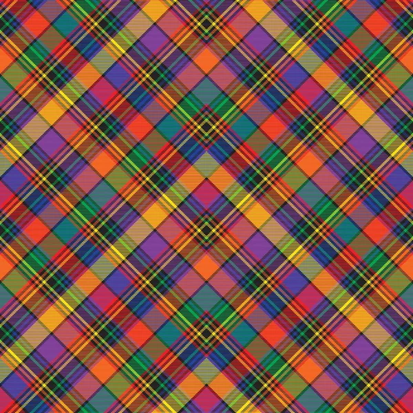 Rainbow Chevron Rutig Tartan Strukturerad Sömlös Mönster Design Lämplig För — Stock vektor