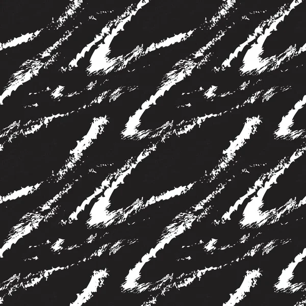 Чорно Білий Пензлик Дизайн Візерунка Хутра Модних Принтів Посуду Дому — стоковий вектор